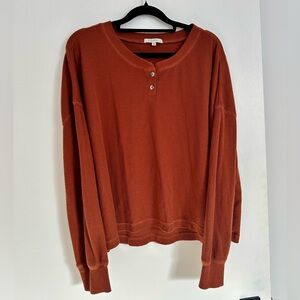 Women's Warm Henley Sweater